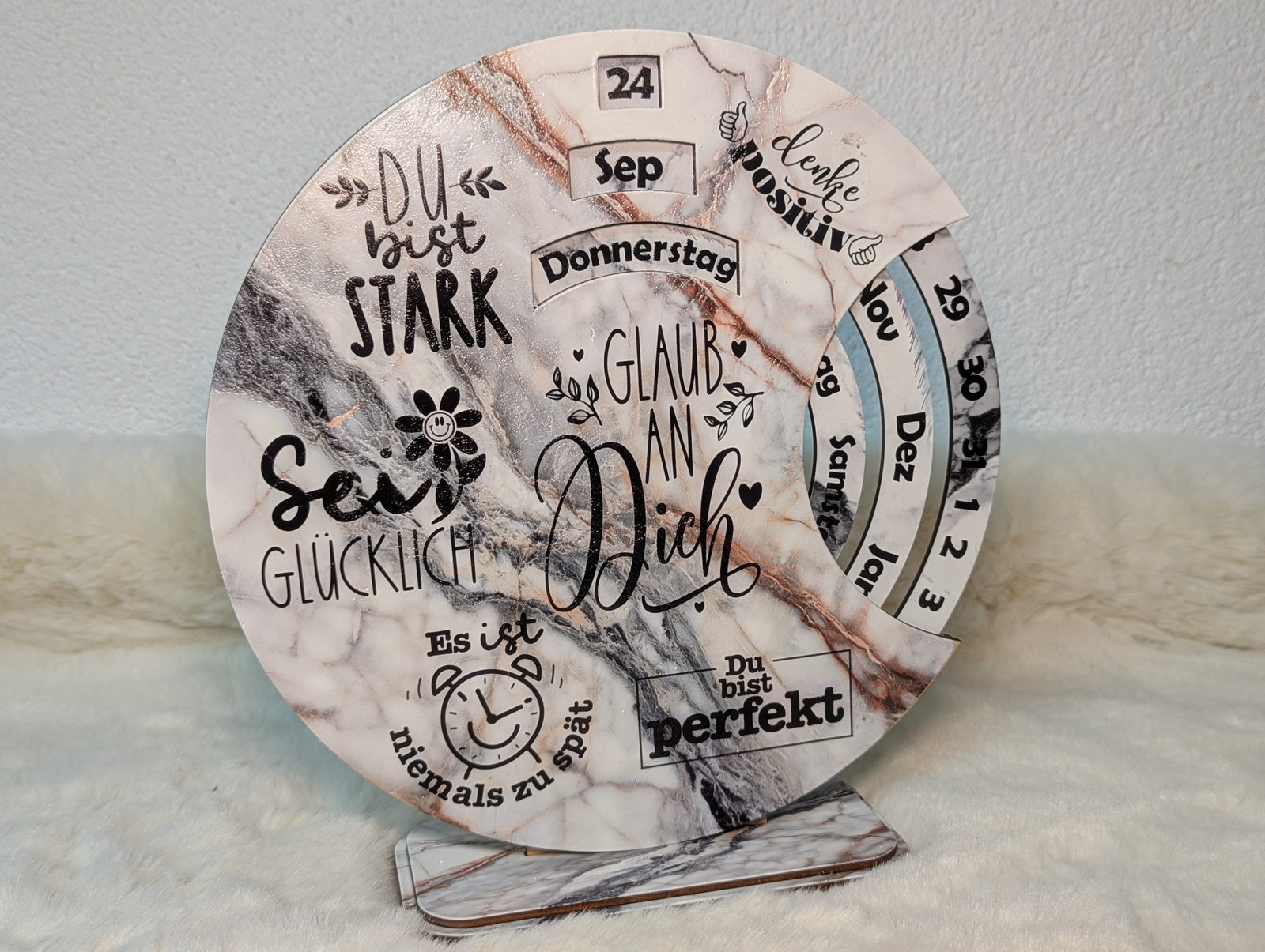 Dauerkalender mit Sprüchen